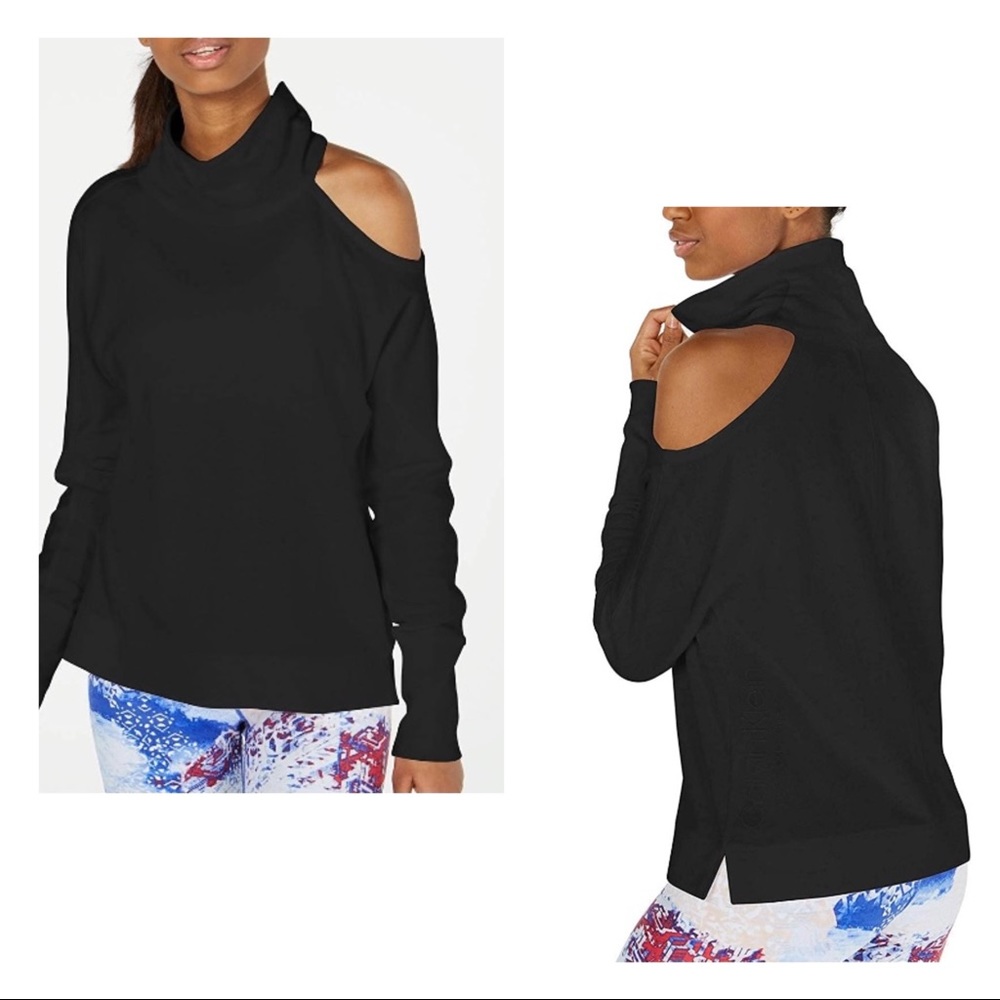 •Calvin Klein• Performance Cold Shoulder Sweatshir